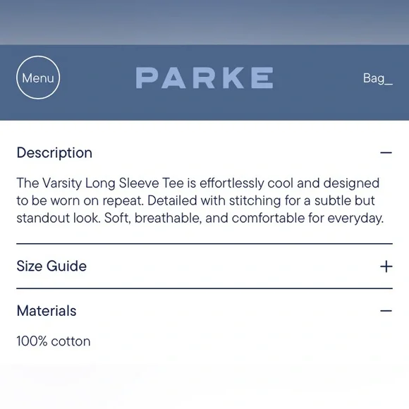 PARKE XXL Hometown Varsity Long Sleeve T Shirt (Rose) - Picture 7 of 7